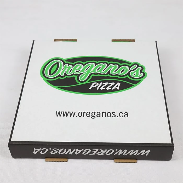 Caja de pizza de impresión personalizada de cartón corrugado