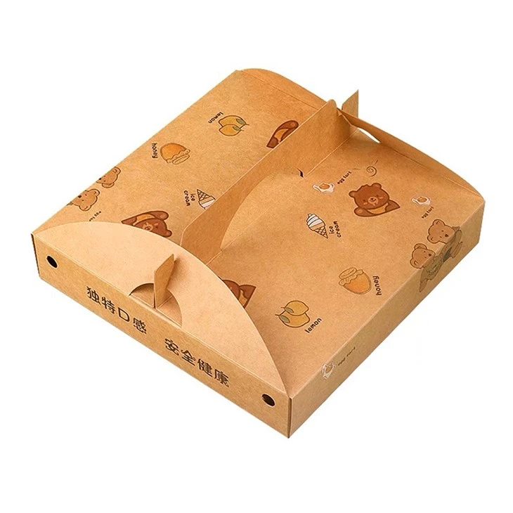 Caja de pizza personalizable para embalaje de comida para llevar