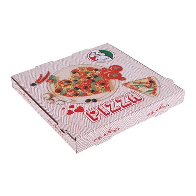 Caja plegable de cartón corrugado personalizada para pizza