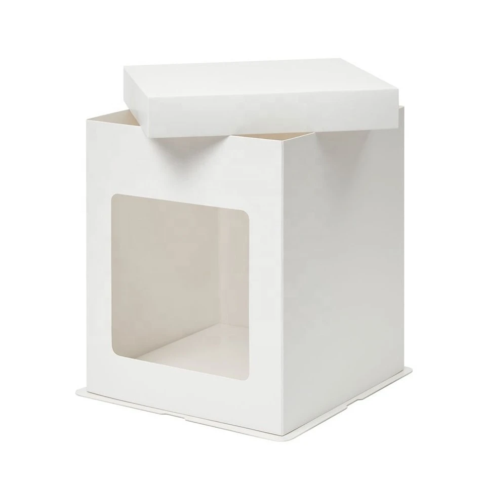 Alto Pastel Caja con Claro Tapa